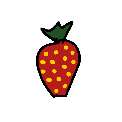 Strawberry drawing by Marcos