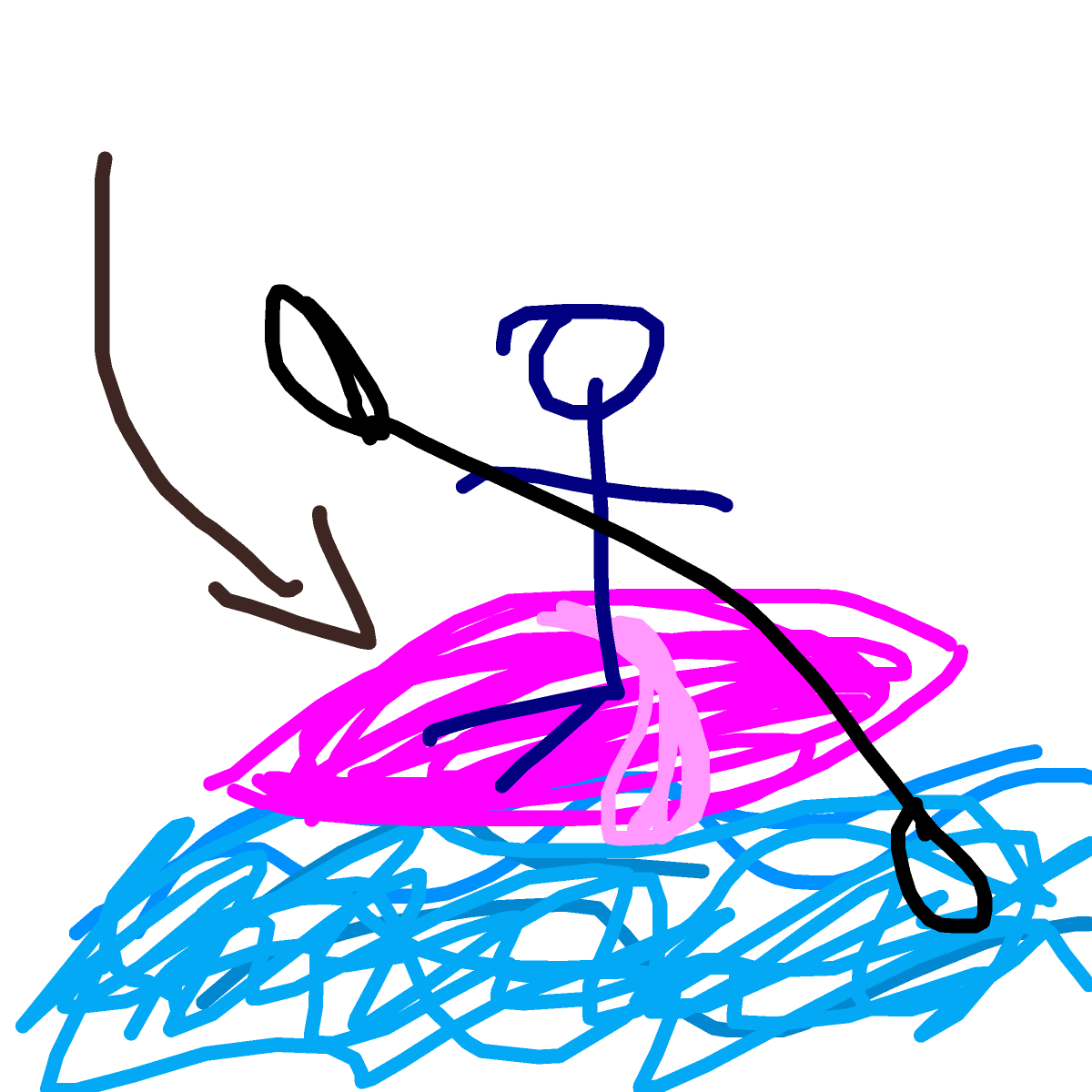 Kayak drawing by maite