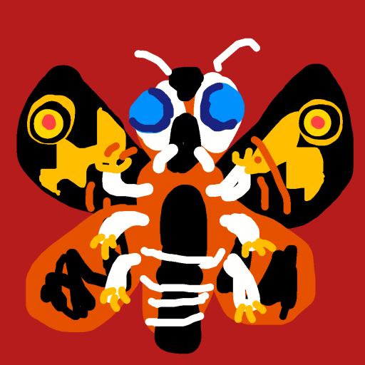 Mothra drawing by knoxy