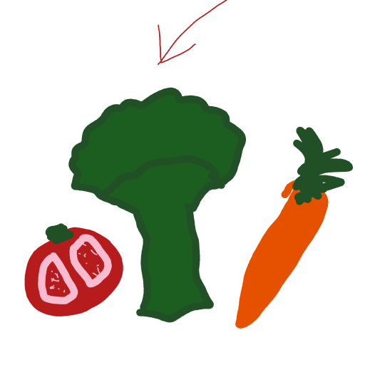 Broccoli drawing by MoDarsot