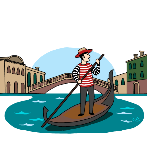 Gondola drawing by monthra
