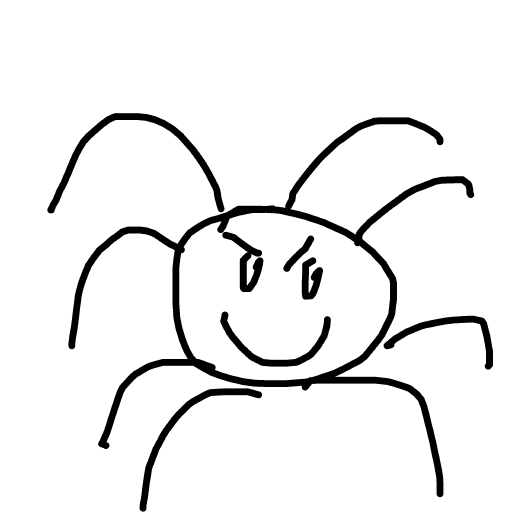 Spider drawing by james