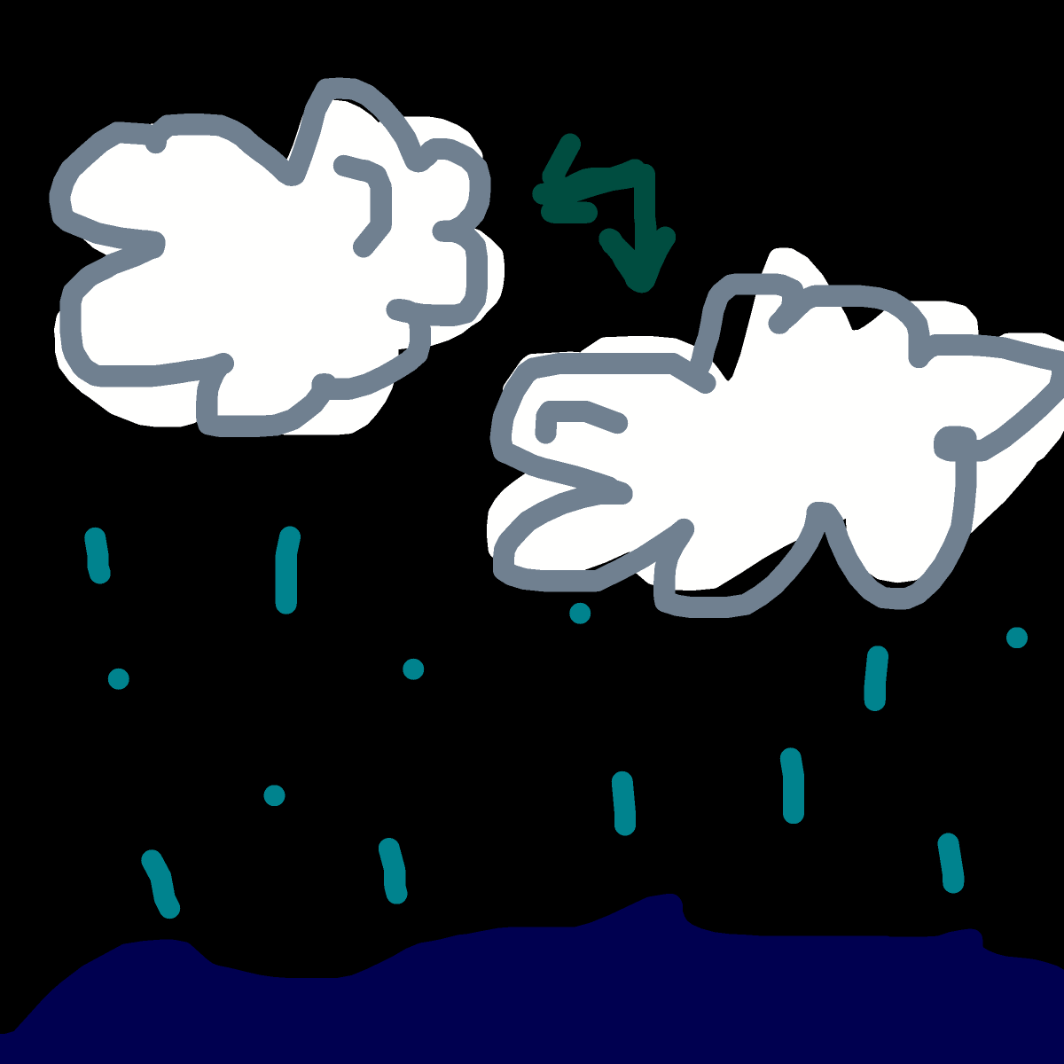 Cloud drawing by parkalini