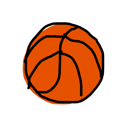 Basketball drawing by spleenonlean