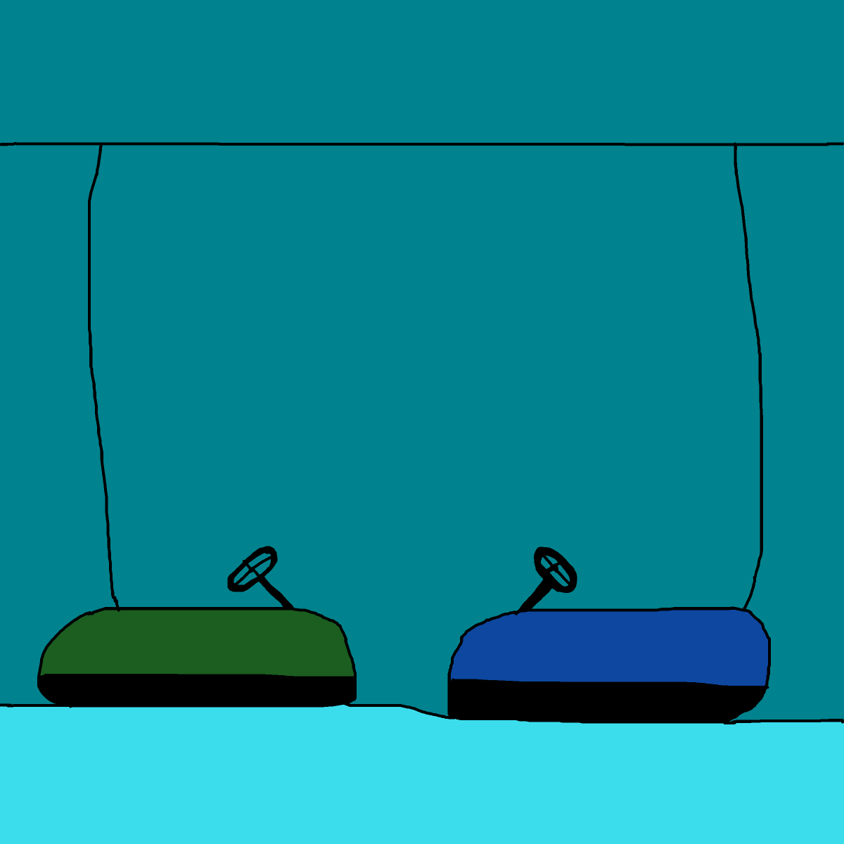 Bumper Car drawing by krissywissy