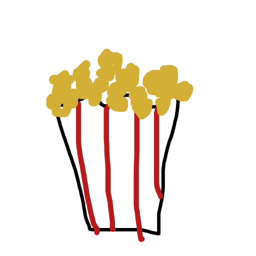 Popcorn drawing by countnicula