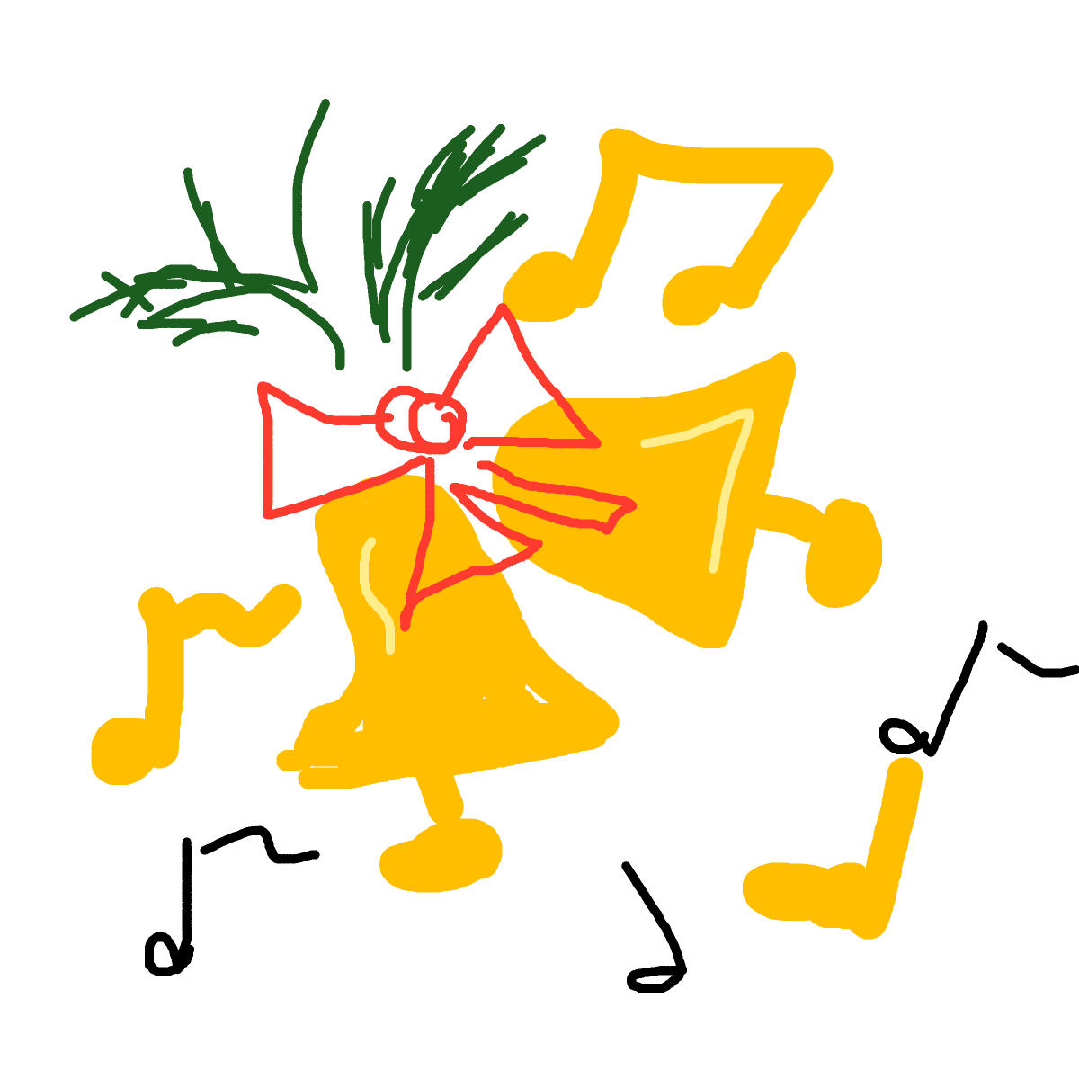 Jingle Bells drawing by aqua-clear-camp