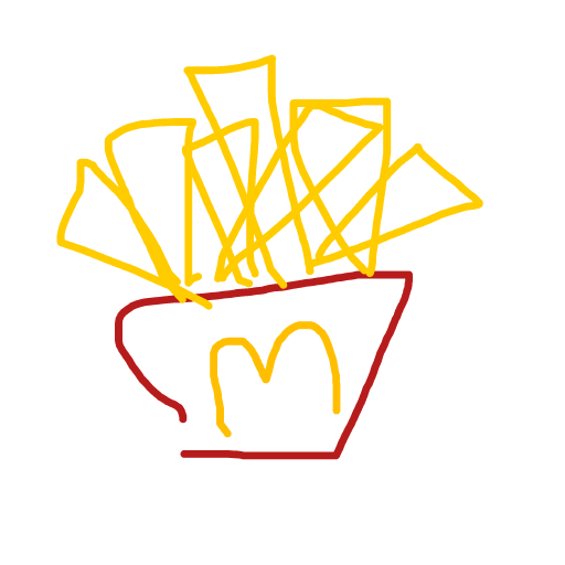 Fries drawing by cyan-bronze-net