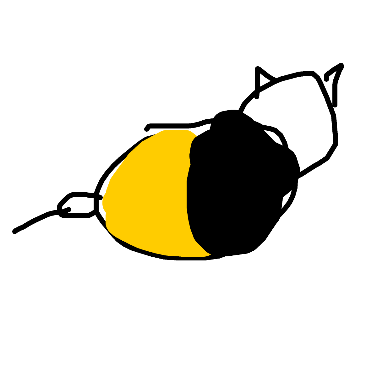 Bee drawing by prime-edge-shape