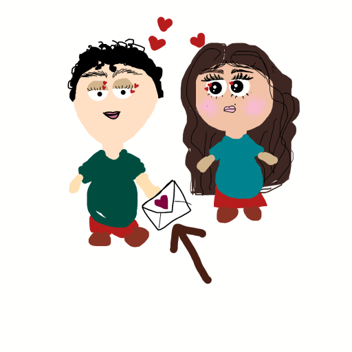 Love Letter drawing by shahadudu