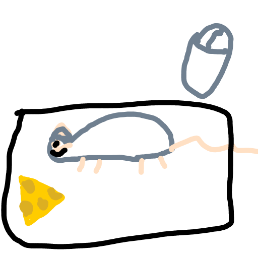 Mouse drawing by Anna