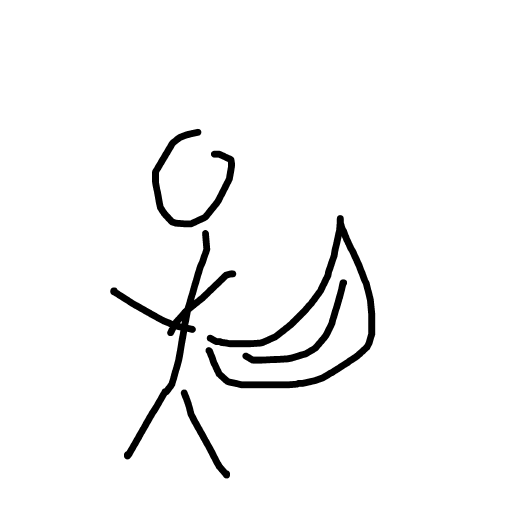 Banana Man drawing by joolz