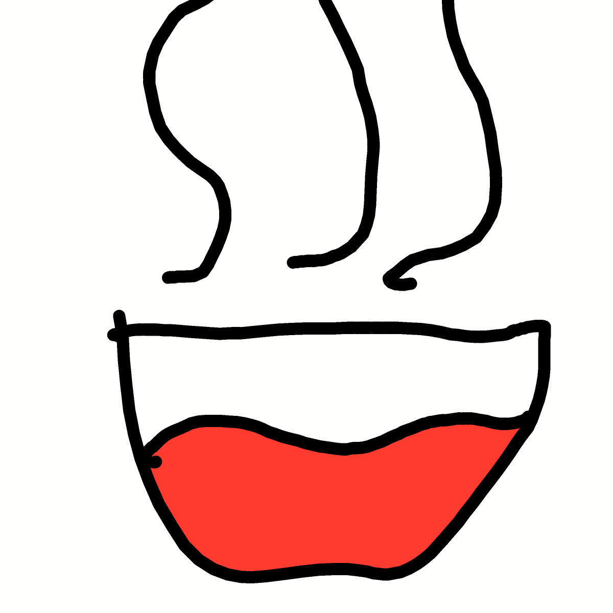Soup drawing by Betsy