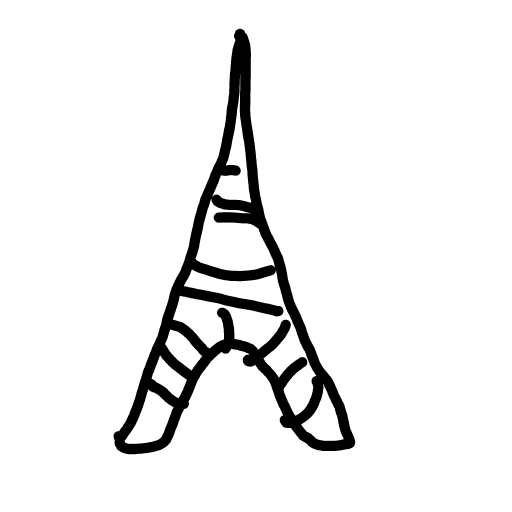 Eiffel Tower drawing by Guardianoflives