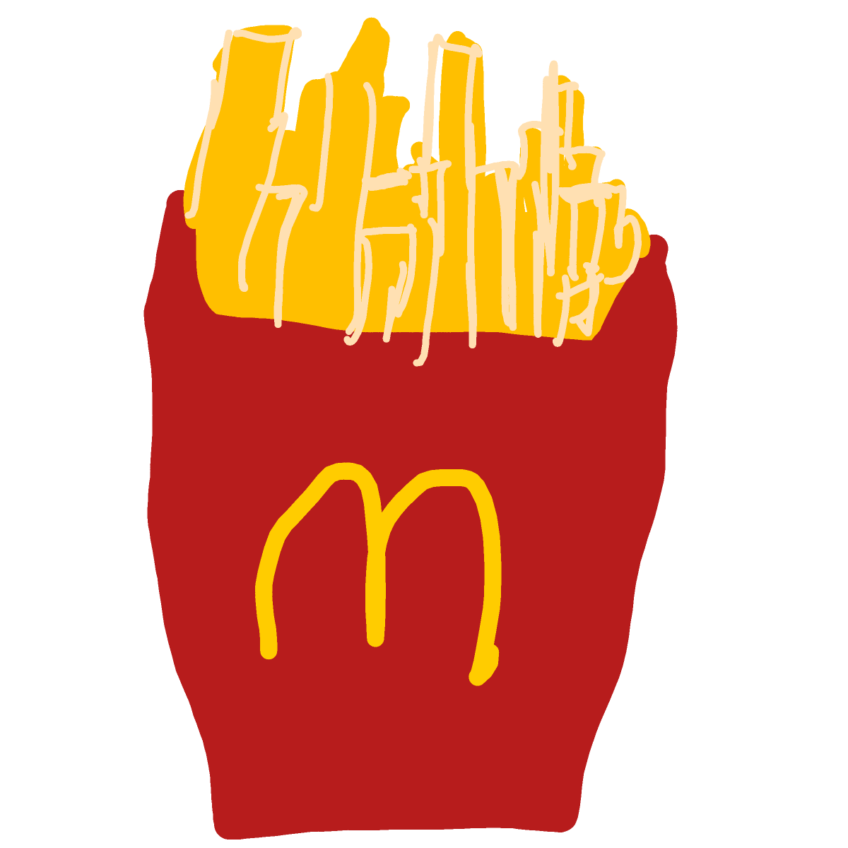 Fries drawing by Guardianoflives