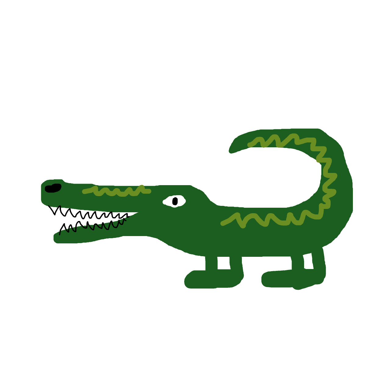 Alligator drawing by beksss
