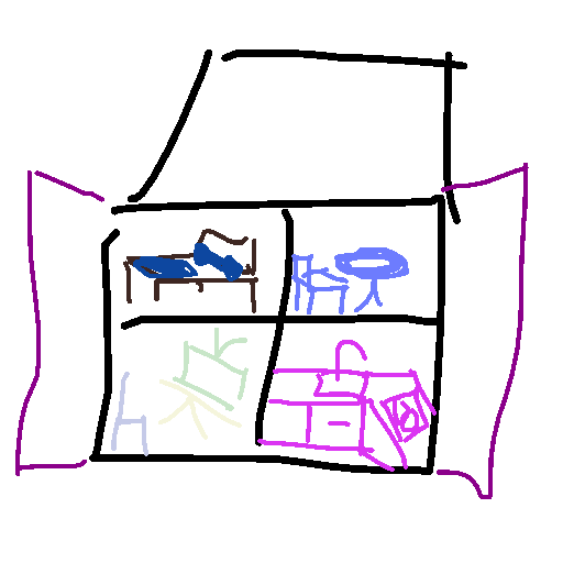 Dollhouse drawing by grou