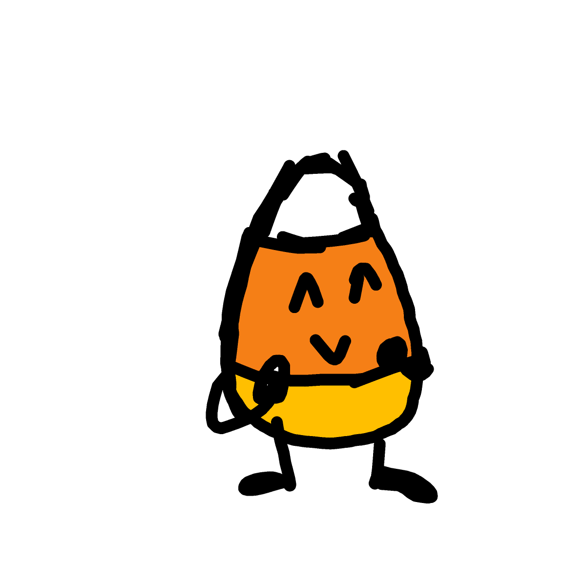 Candy Corn drawing by Juliezzz