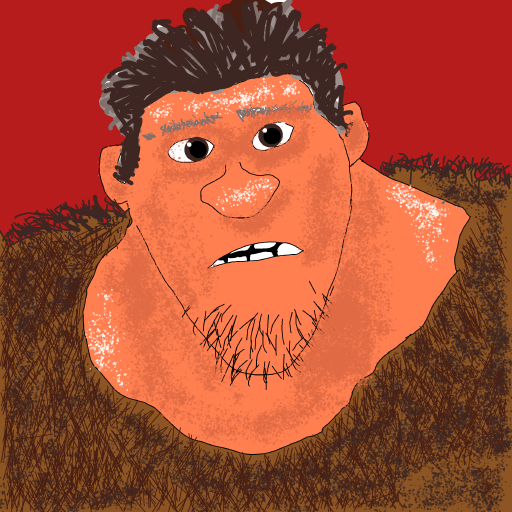 Caveman drawing by ninja