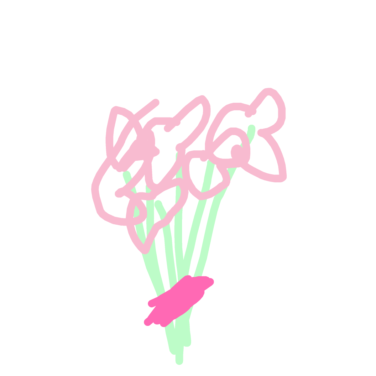 Bouquet drawing by Betsy