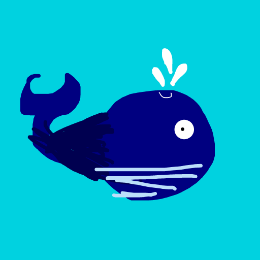 Whale drawing by grou