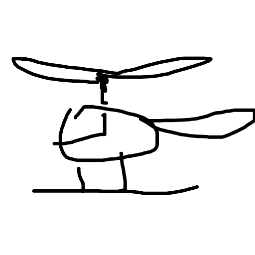 Helicopter drawing by rose