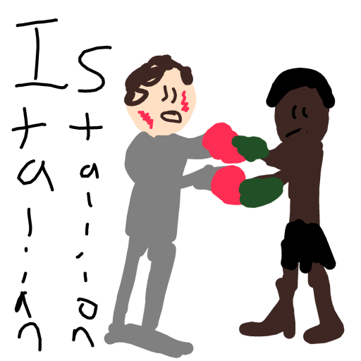 Rocky drawing by Fih