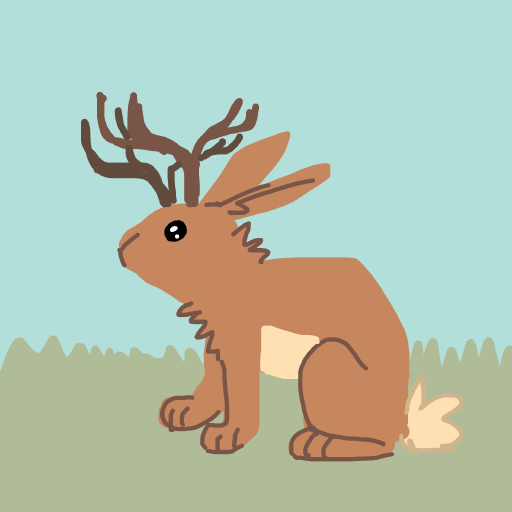 Jackalope drawing by rowan