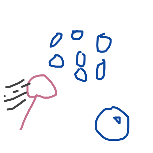 Bubbles drawing by juice