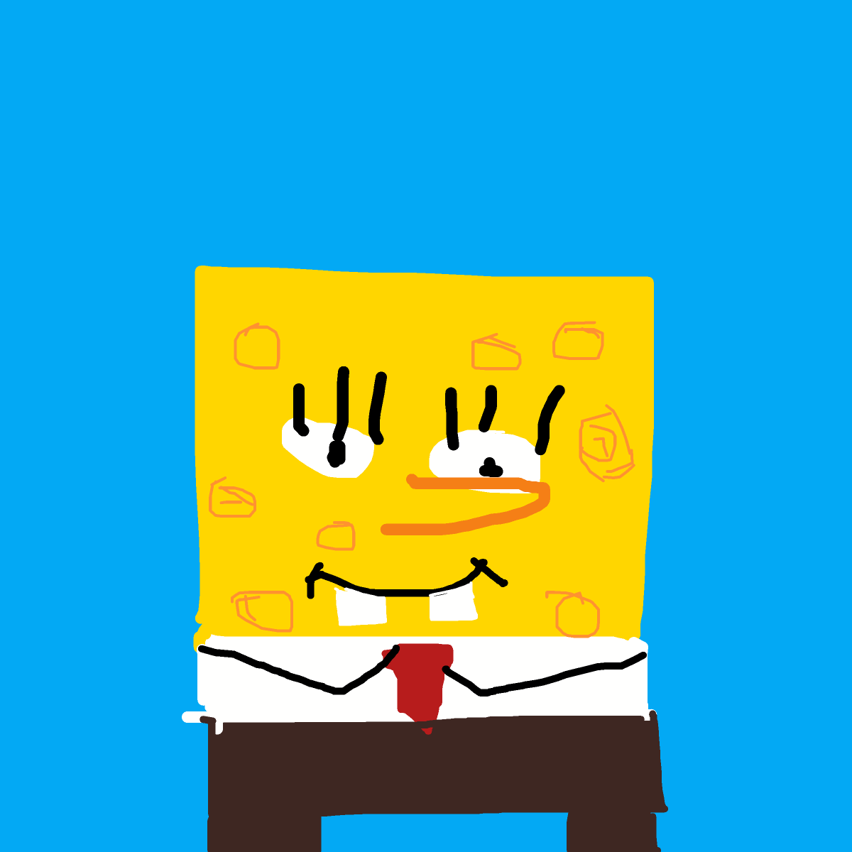 SpongeBob drawing by real-steel-code