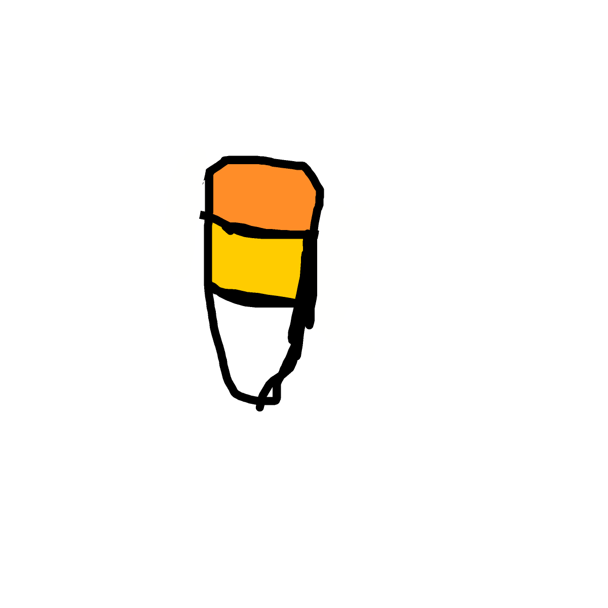 Candy Corn drawing by bla bla bla