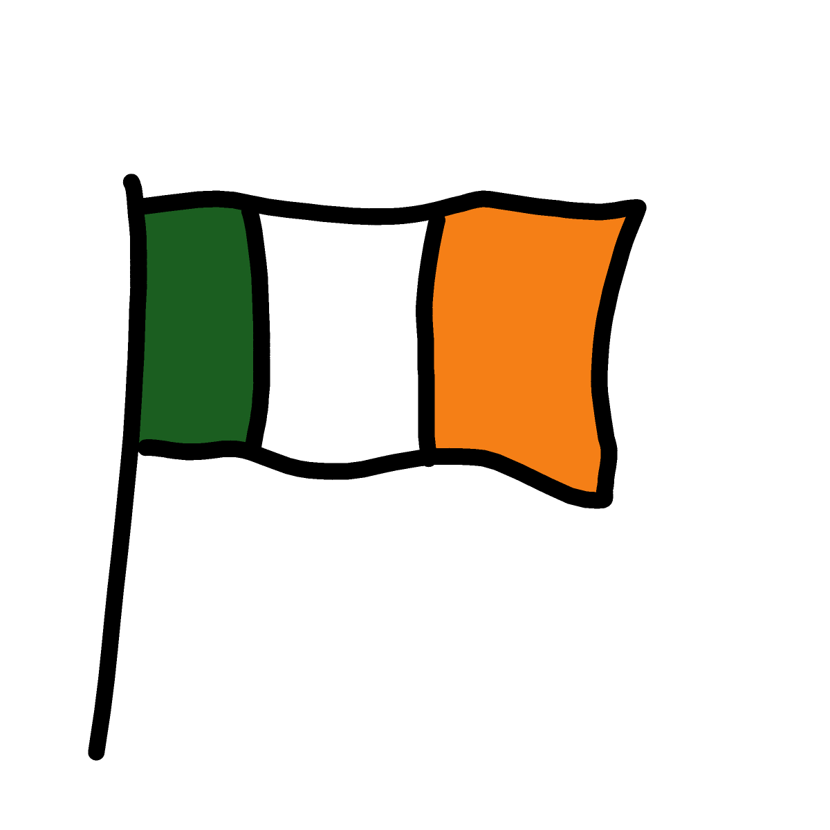 Irish Flag drawing by sonic-bold-major