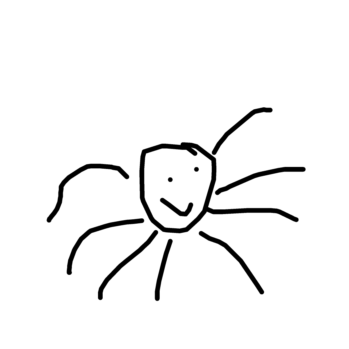 Spider drawing by joolz