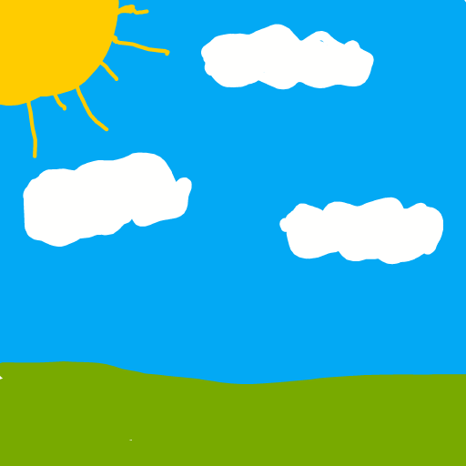 Cloud drawing by Anna