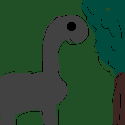 Brontosaurus drawing by krissywissy