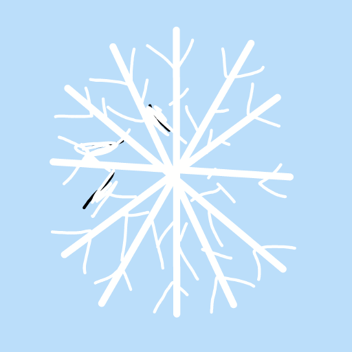 Snowflake drawing by chaddyboyyo