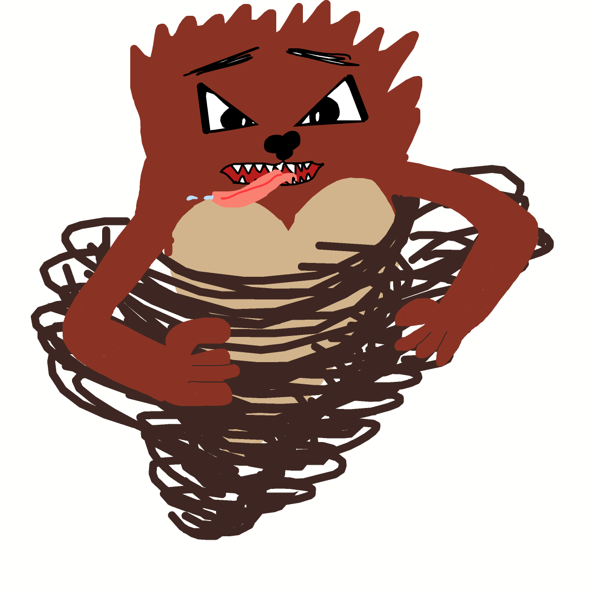 Taz drawing by nicodarunia
