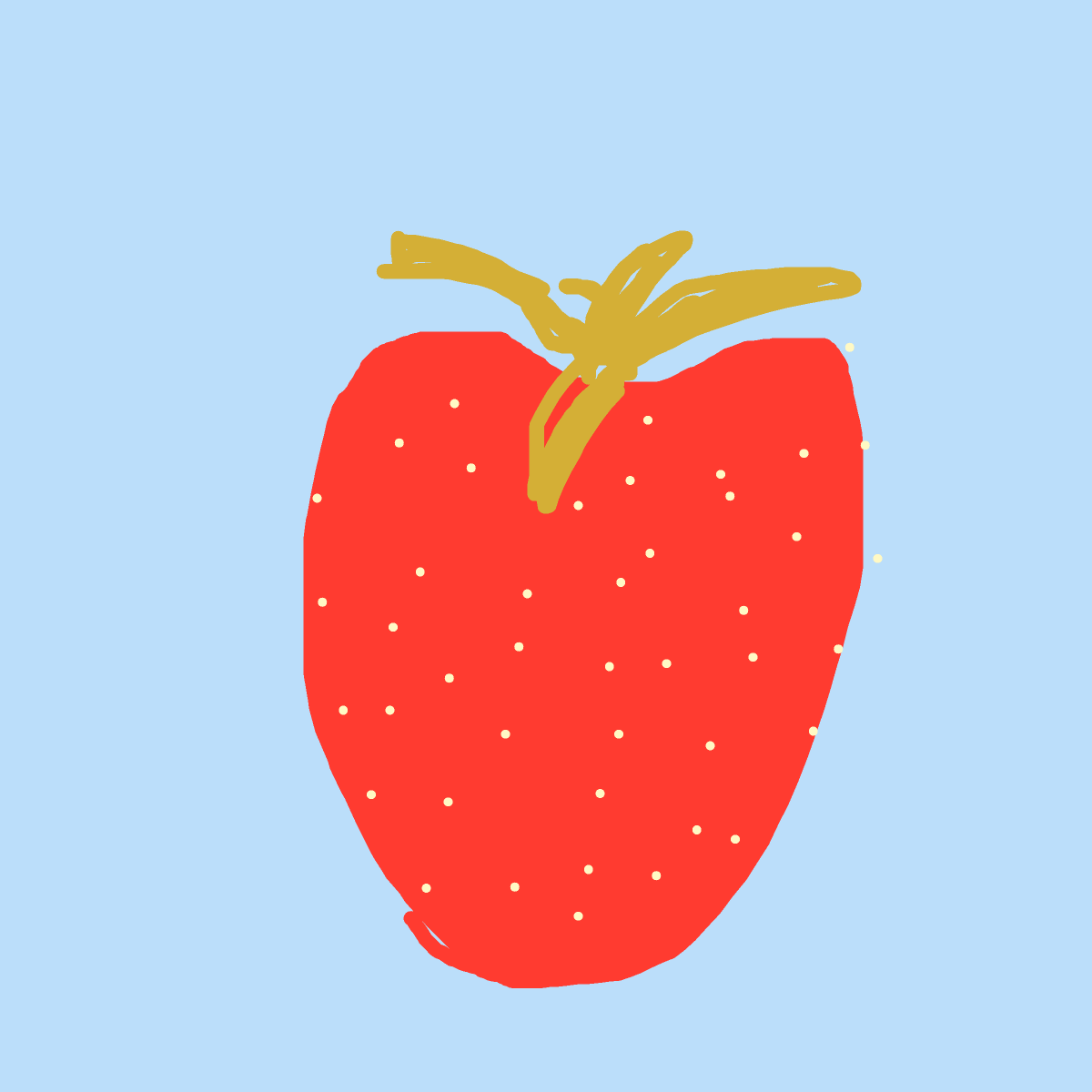 Strawberry drawing by vivid-moon-code