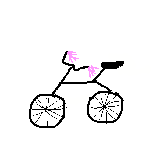 Bicycle drawing by color-olive-web