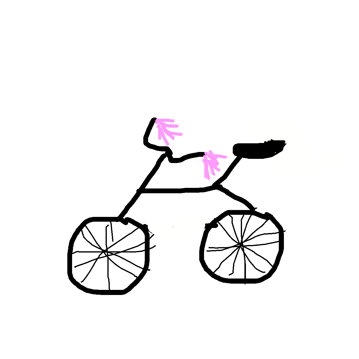 Bicycle drawing by color-olive-web