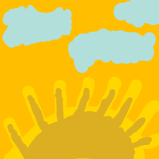 Sunset drawing by jtv