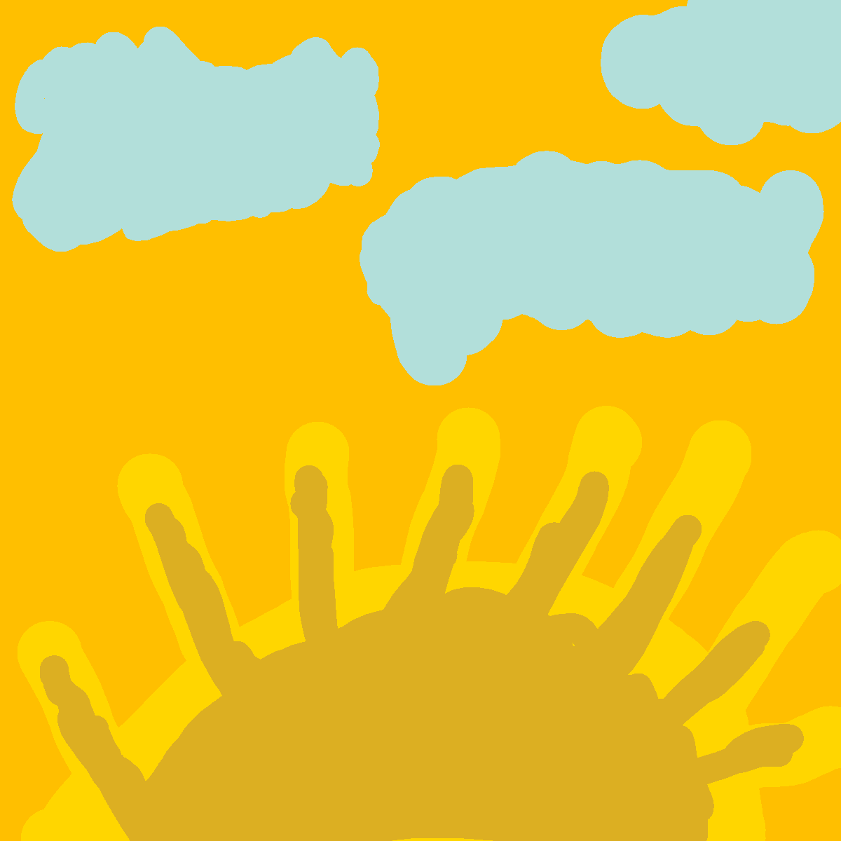 Sunset drawing by jtv