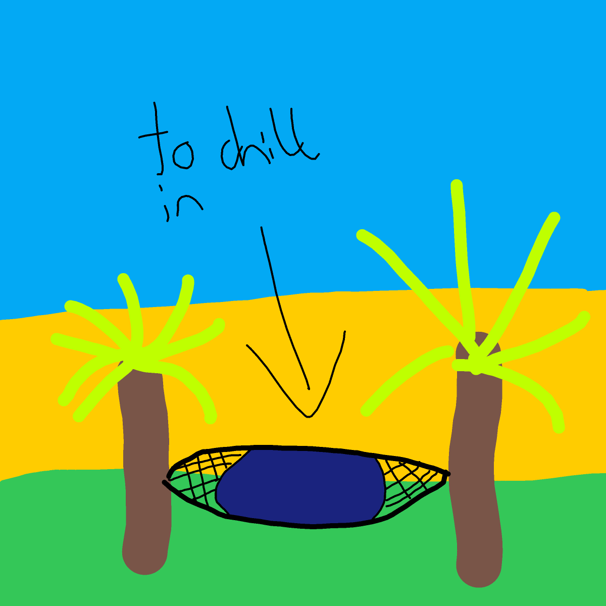 Hammock drawing by KevinFaber