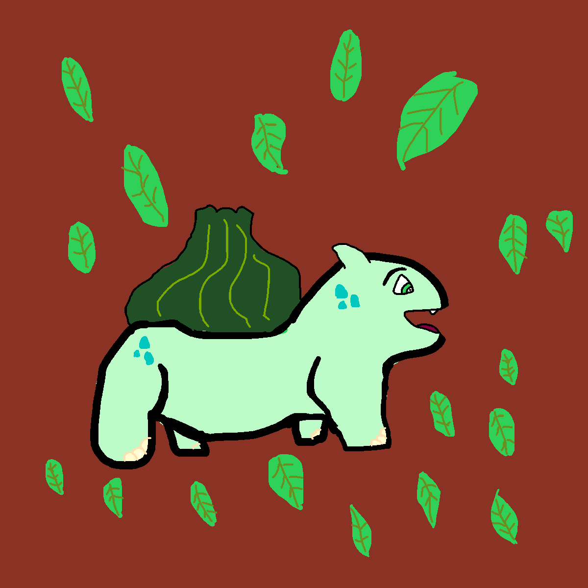 Bulbasaur drawing by pancakes palette