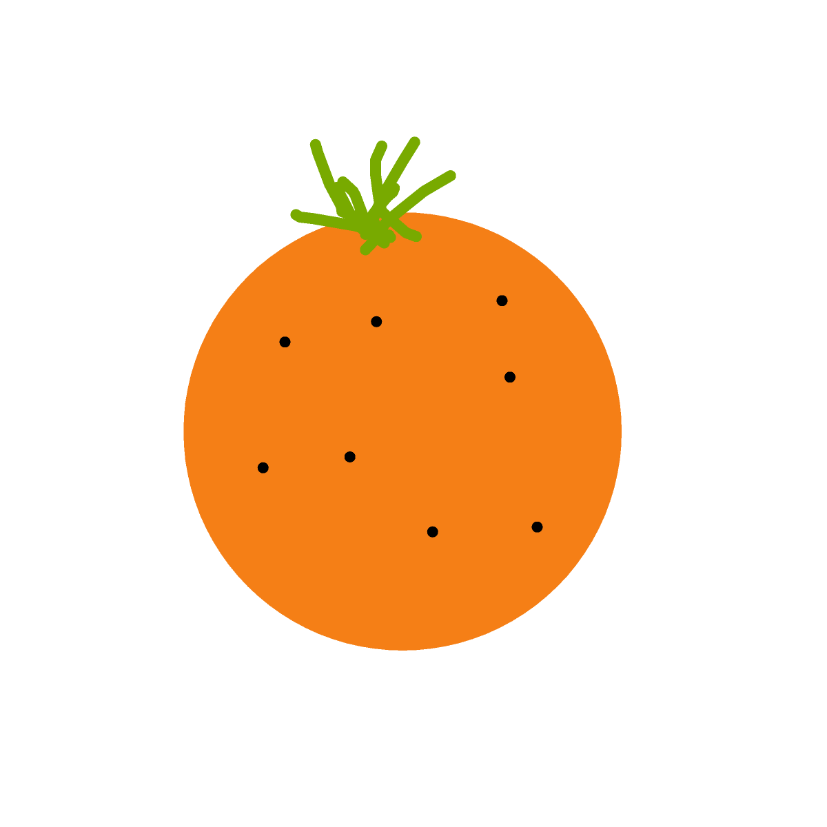 Orange drawing by delta-last-will