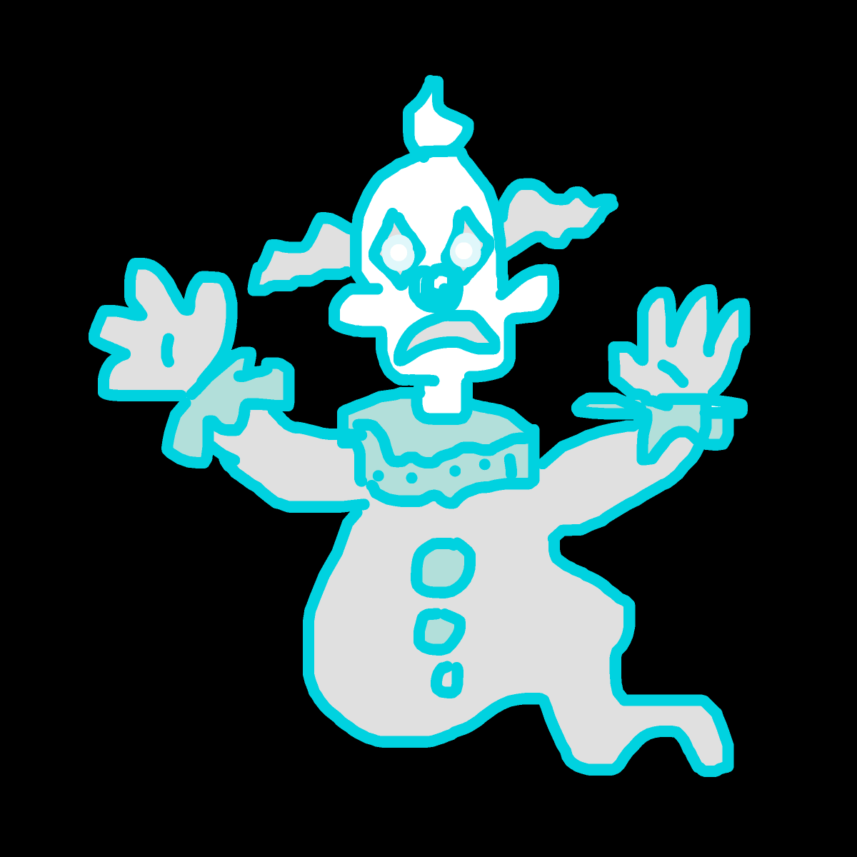Ghost Clown drawing by knoxy