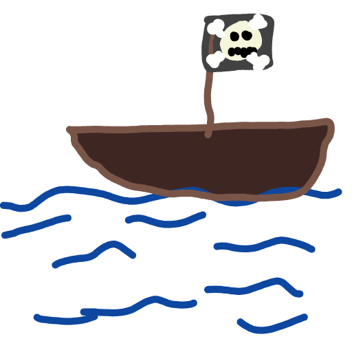 Pirate Ship drawing by Mrs O