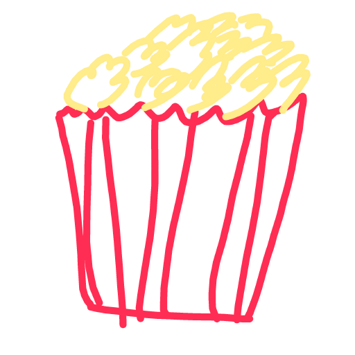Popcorn drawing by Mr Doodles