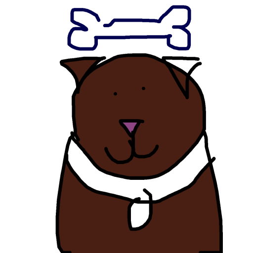 Dog drawing by grou