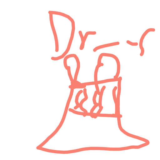 Dress drawing by Horseeeeeeeeey